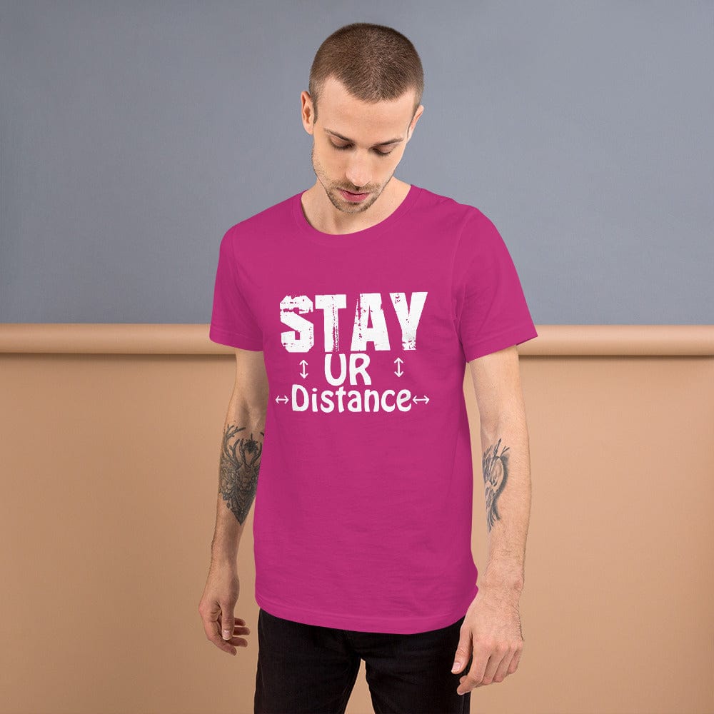 Absolutestacker2 Berry / S Stay ur distance Custom T-shirts