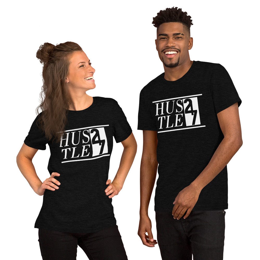 Absolutestacker2 Black Heather / XS Hustle 24 7 Custom T-shirt