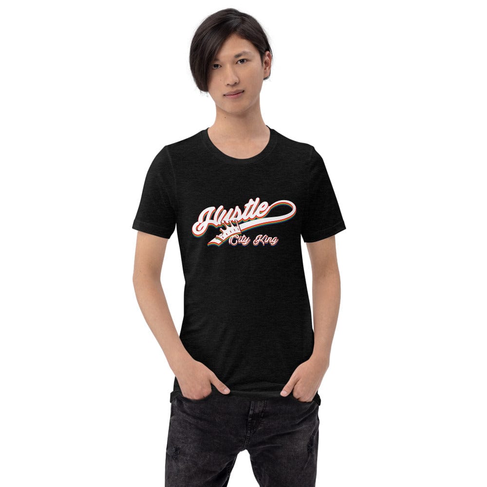 Absolutestacker2 Black Heather / XS Hustle City King Custom T-shirt