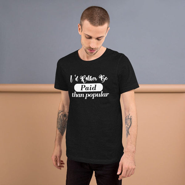 Absolutestacker2 Black Heather / XS I rather be paid