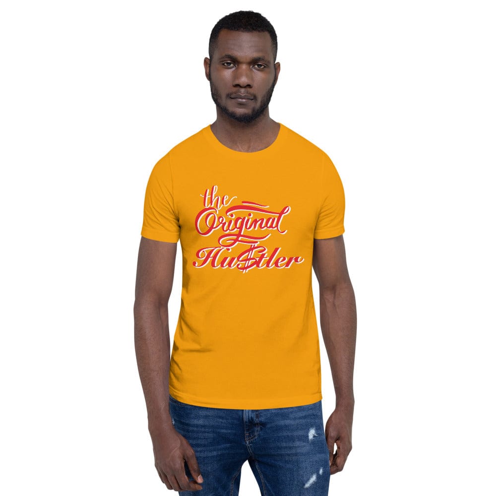 Absolutestacker2 Gold / S The original hustler custom t-shirt