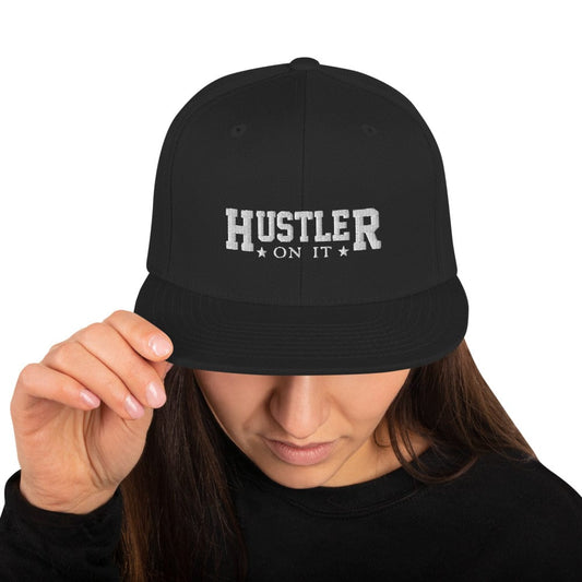 Absolutestacker2 Hats Black Hustler on it snapback