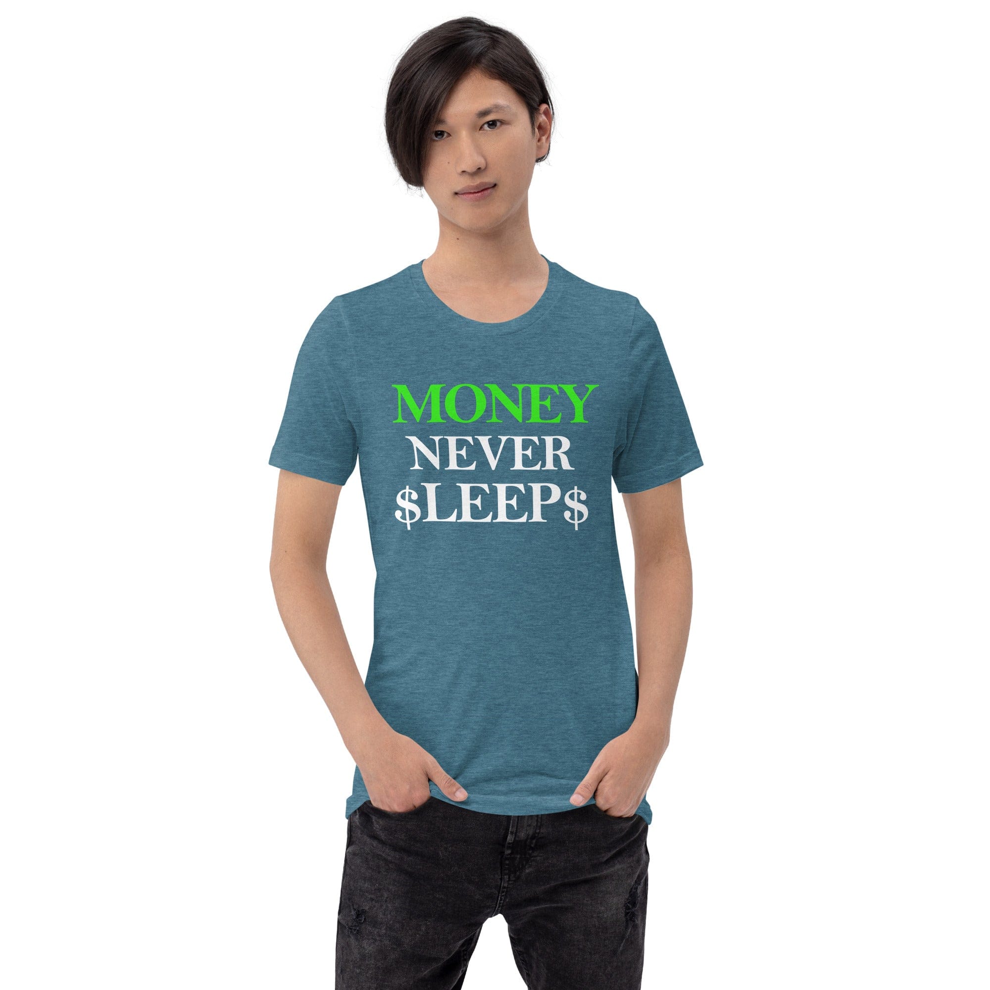 Absolutestacker2 Heather Deep Teal / S Money never sleep