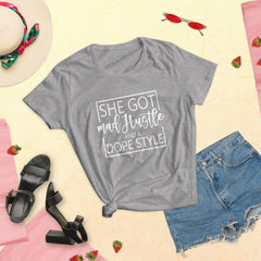 Absolutestacker2 Heather Grey / S She got mad hustle