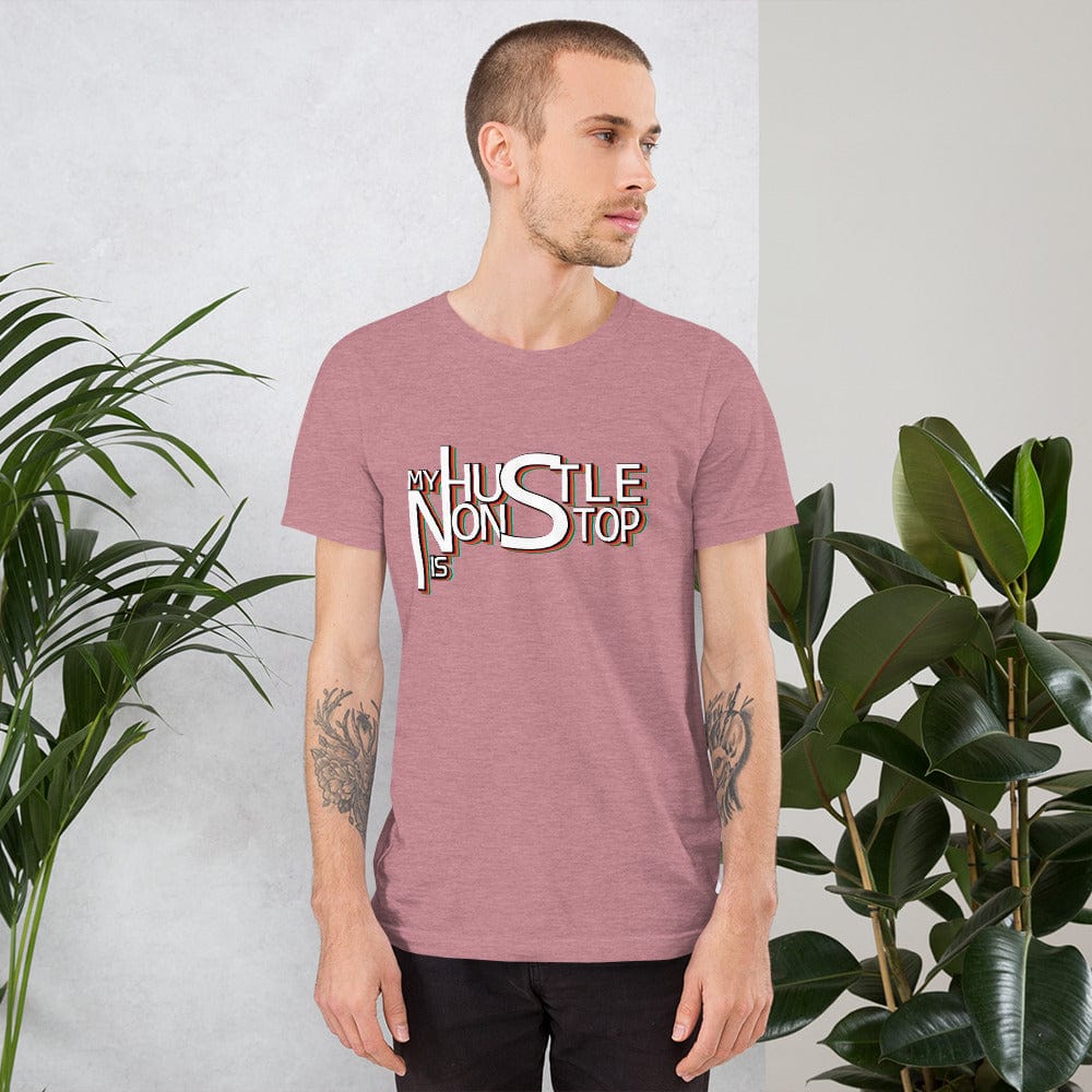 Absolutestacker2 Heather Orchid / S My hustle is nonstop Custom T-shirts