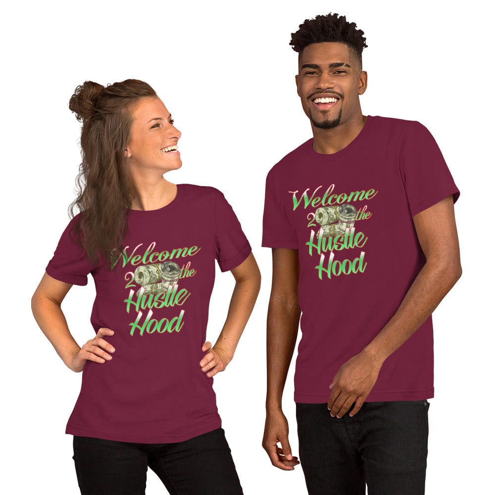 Absolutestacker2 Maroon / XS Welcome 2 hustle hood