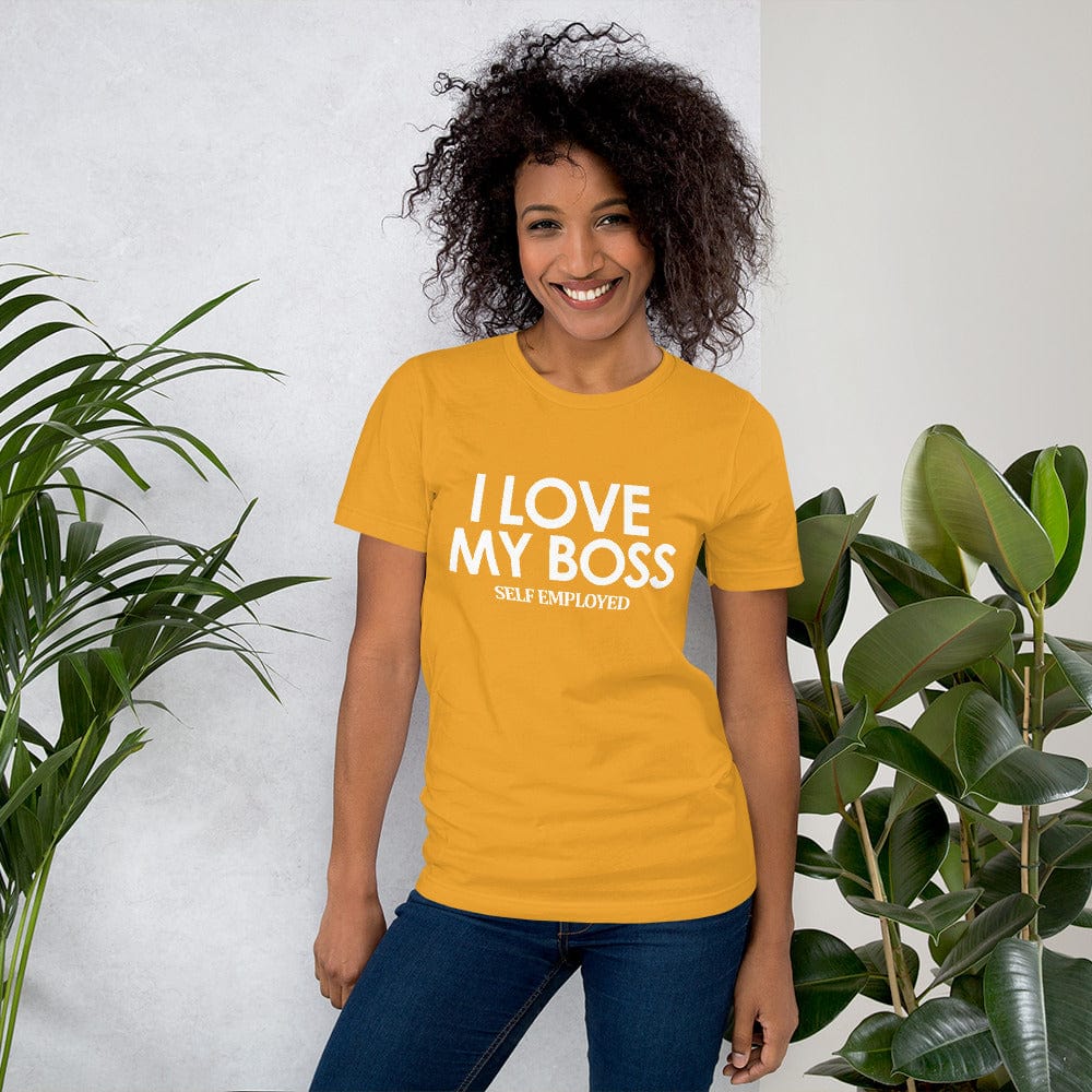 Absolutestacker2 Mustard / XS I love my boss