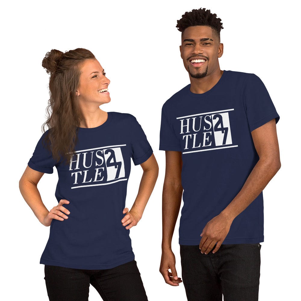 Absolutestacker2 Navy / XS Hustle 24 7 Custom T-shirt