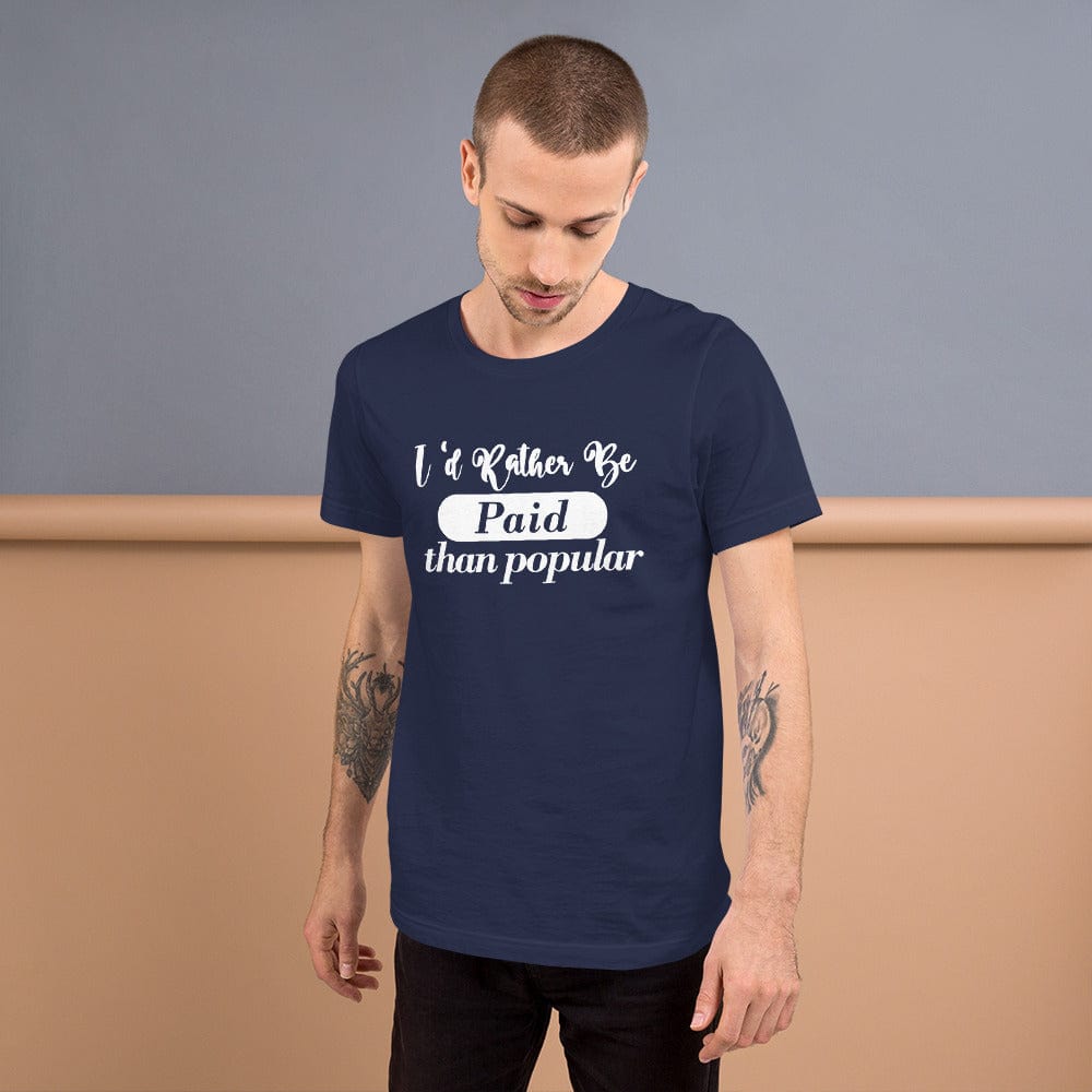 Absolutestacker2 Navy / XS I rather be paid