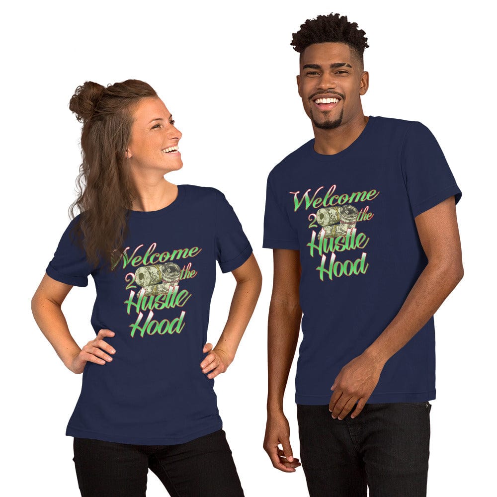 Absolutestacker2 Navy / XS Welcome 2 hustle hood