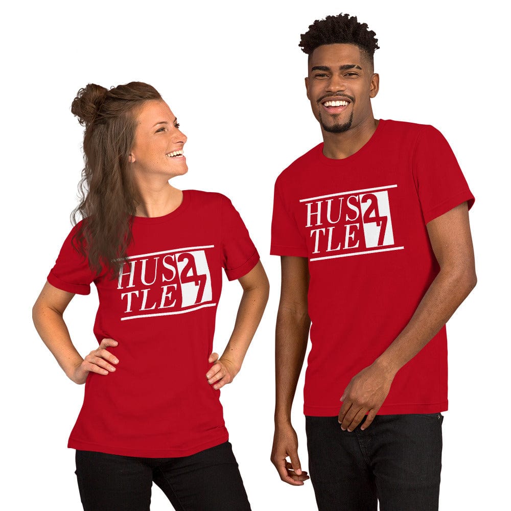 Absolutestacker2 Red / S Hustle 24 7 Custom T-shirt