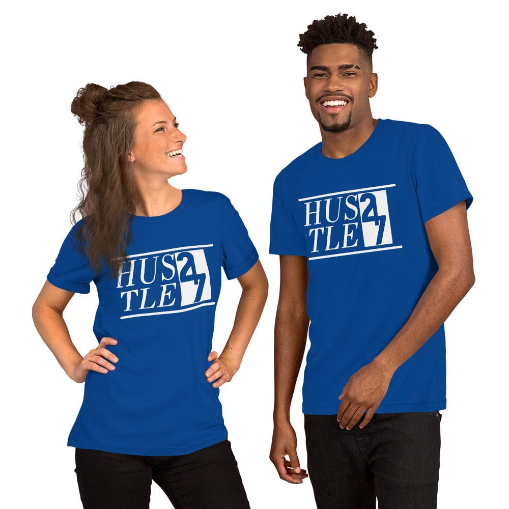 Absolutestacker2 True Royal / S Hustle 24 7 Custom T-shirt